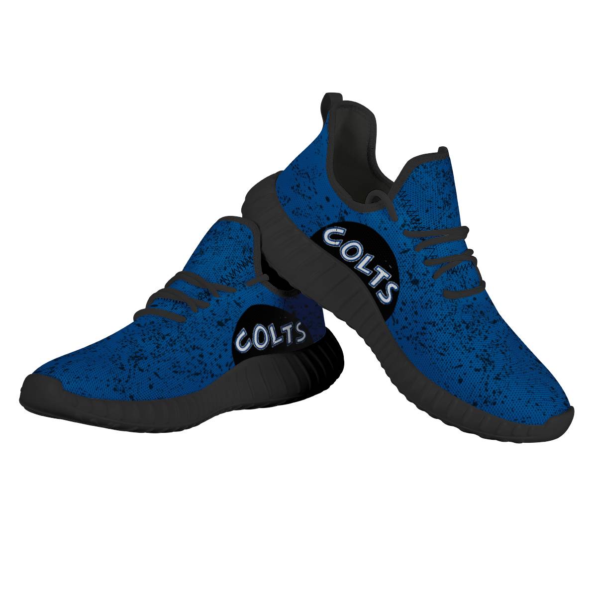 Women's Indianapolis Colts Mesh Knit Sneakers/Shoes 001